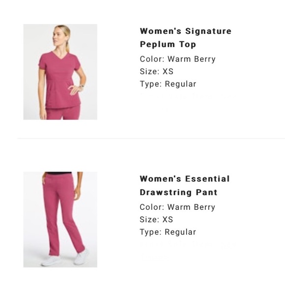 Jaanuu XS scrub set - Picture 2 of 3